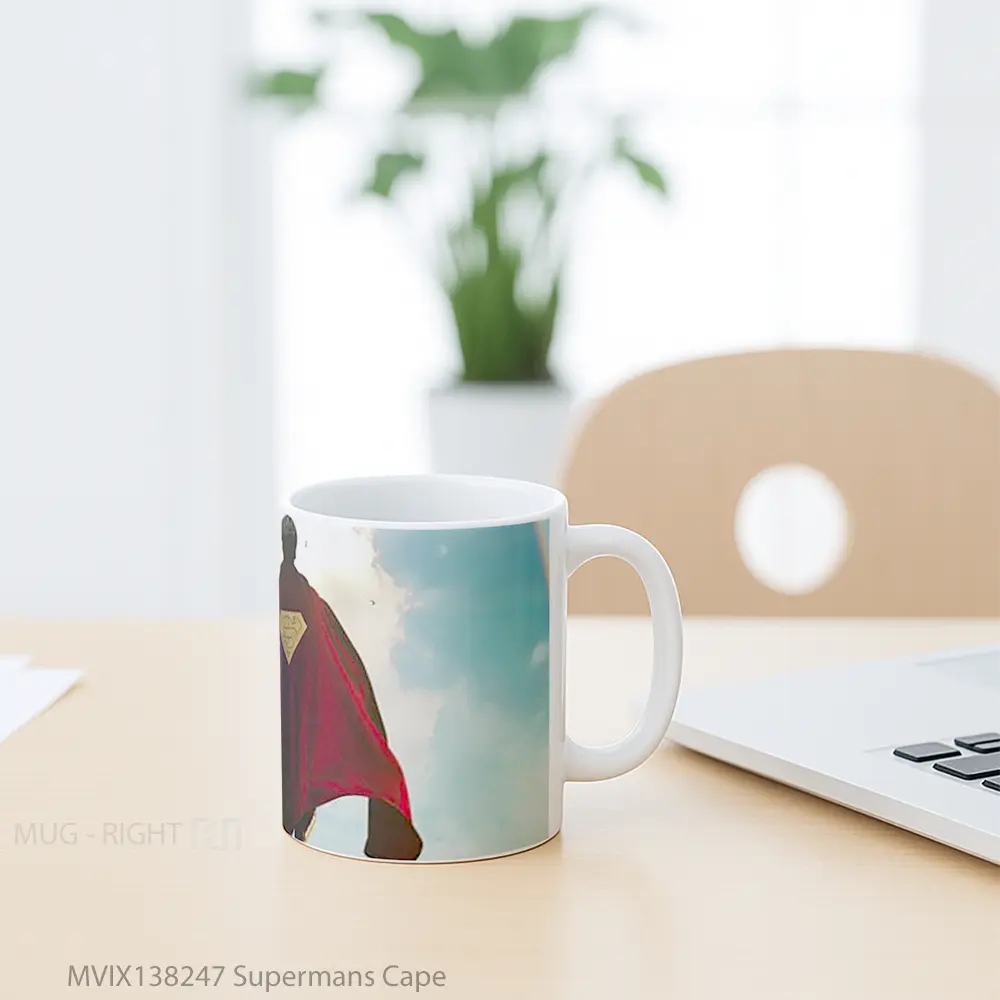 Mug Supermans Cape Gelas Keramik Unik - All-side / Desain