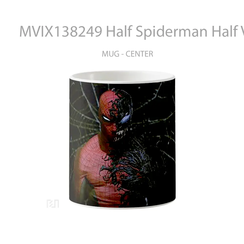Mug Half Spiderman Half Venom Gelas Superhero