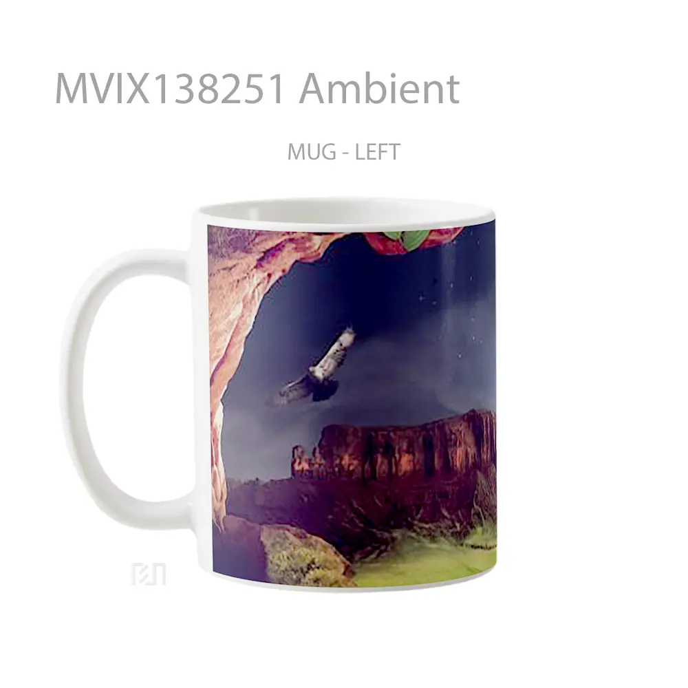 Mug Ambient Gelas Keramik Unik - All-side / Desain
