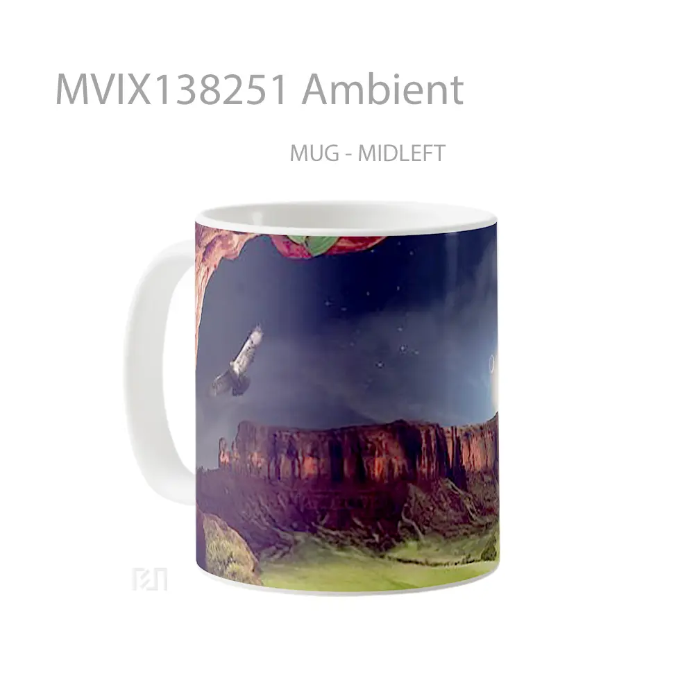 Mug Ambient Gelas Keramik Unik - All-side / Desain