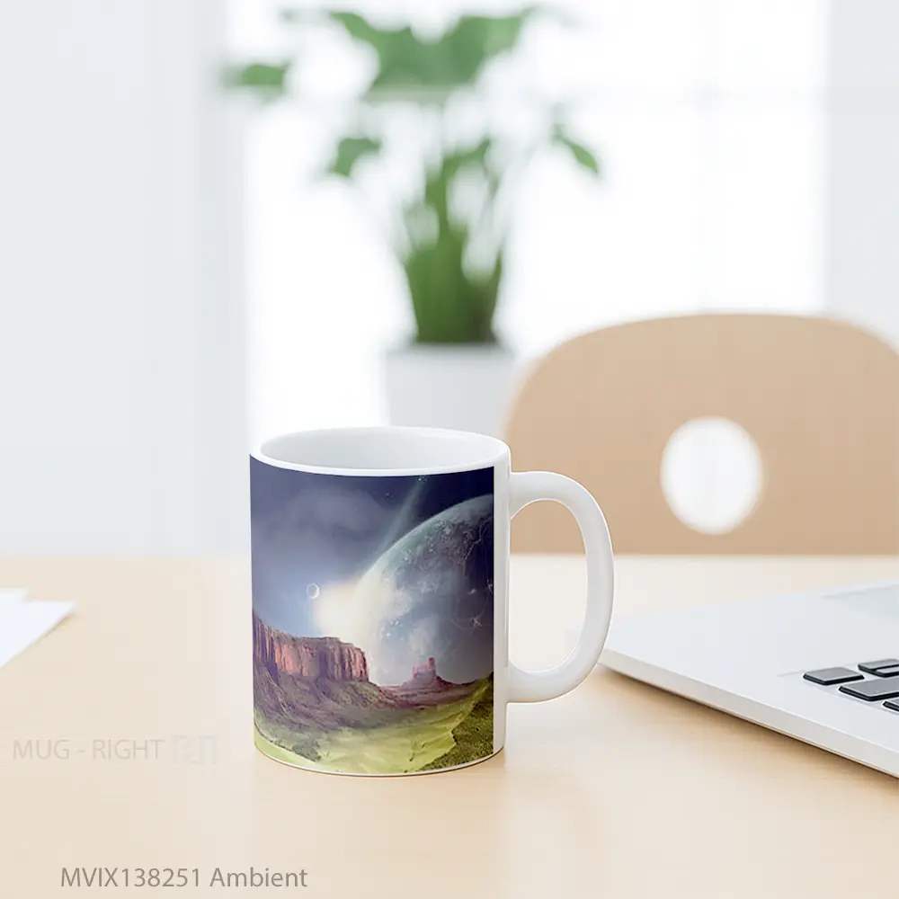 Mug Ambient Gelas Keramik Unik - All-side / Desain