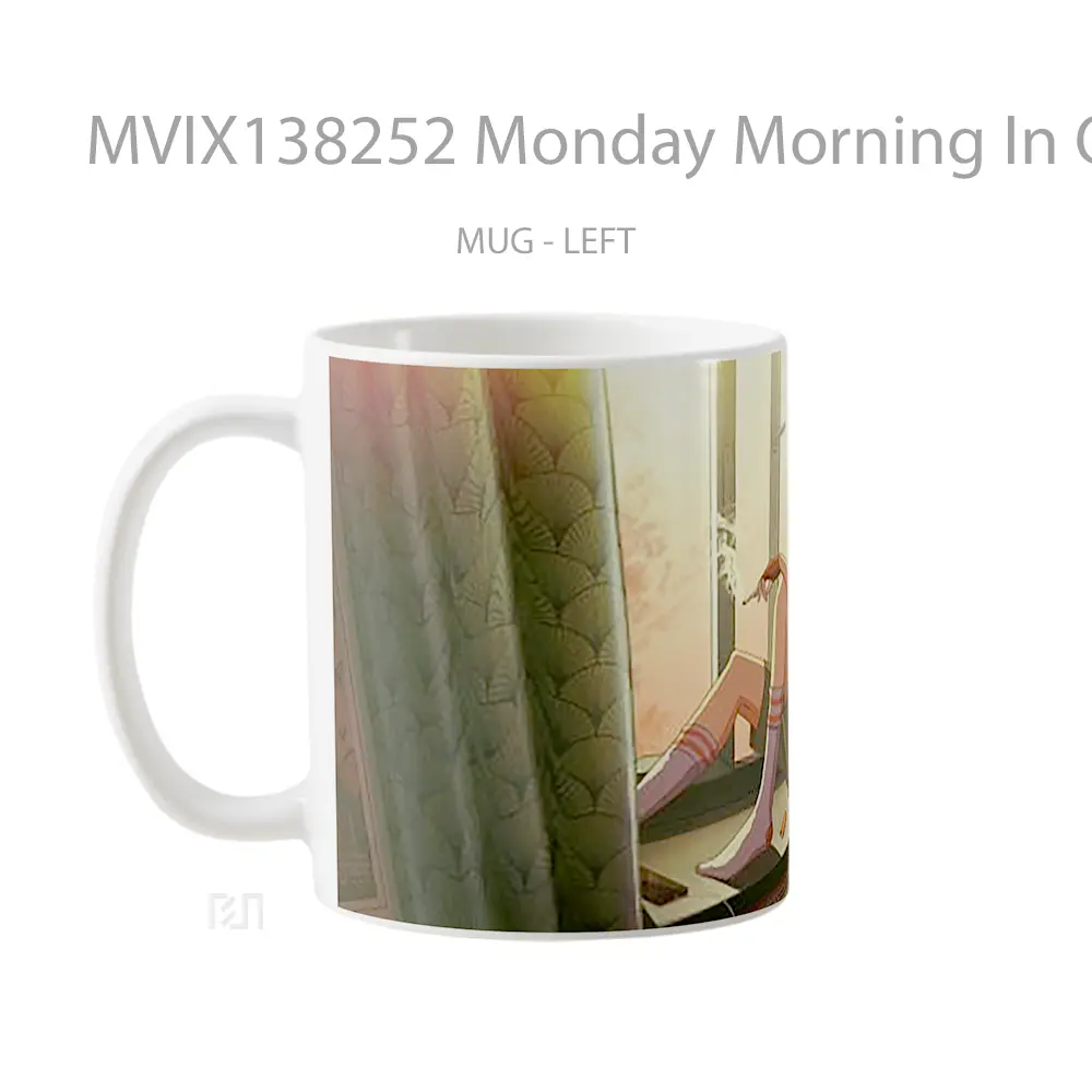 Mug Monday Morning In Quarantine 2020 Gelas Keramik Unik - All-side / Desain