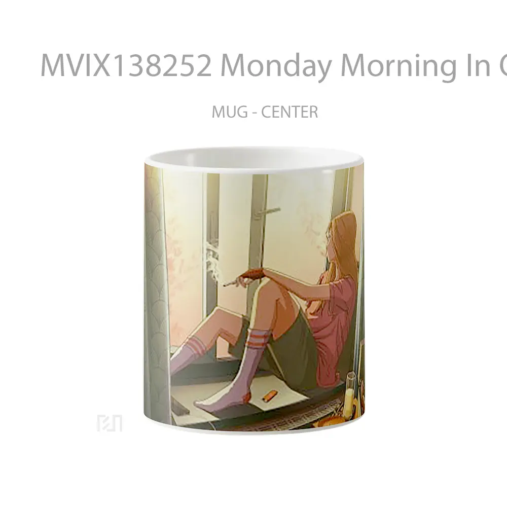 Mug Monday Morning In Quarantine 2020 Gelas Keramik Unik