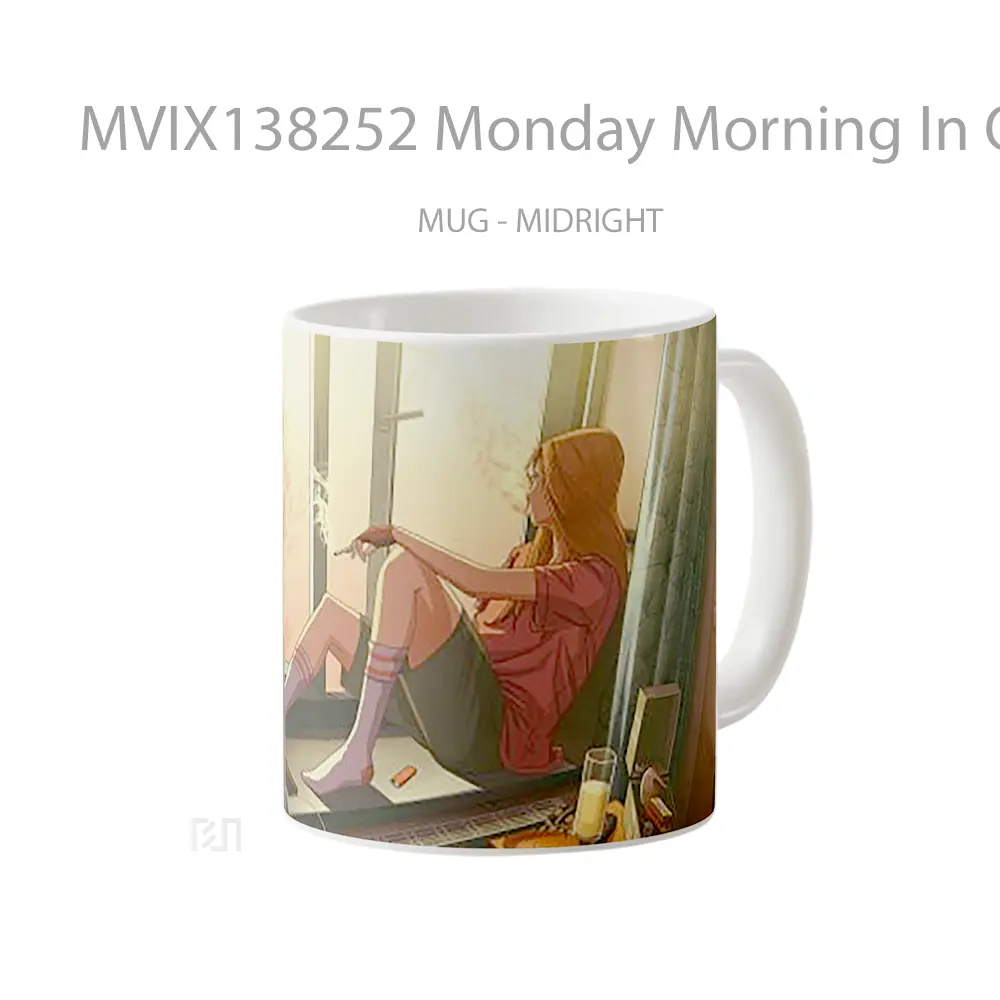 Mug Monday Morning In Quarantine 2020 Gelas Keramik Unik - All-side / Desain