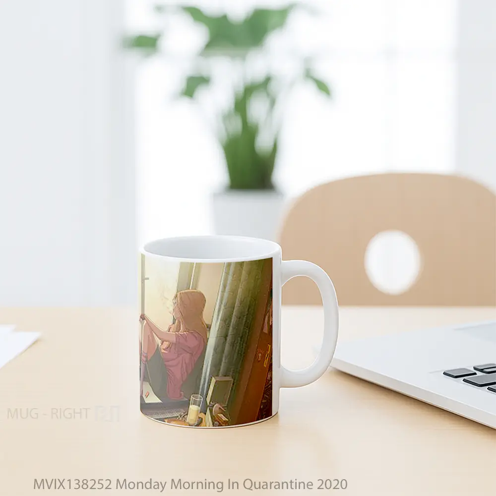 Mug Monday Morning In Quarantine 2020 Gelas Keramik Unik - All-side / Desain
