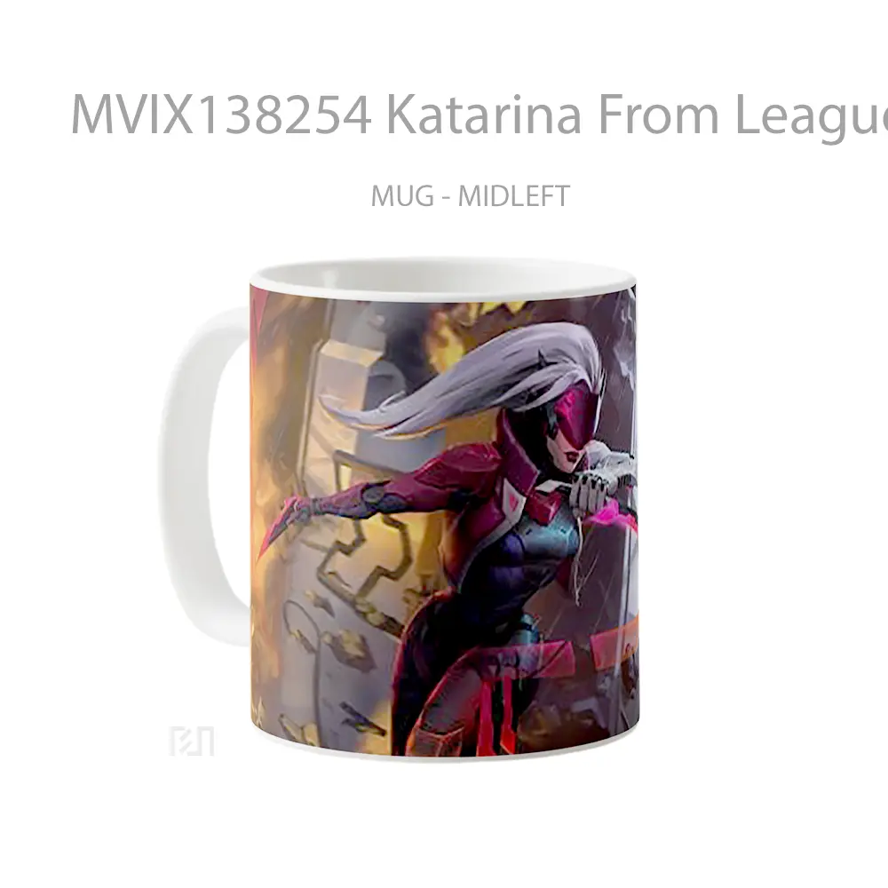 Mug Katarina From League Of Legends Game Cangkir Gamer - All-side / Desain
