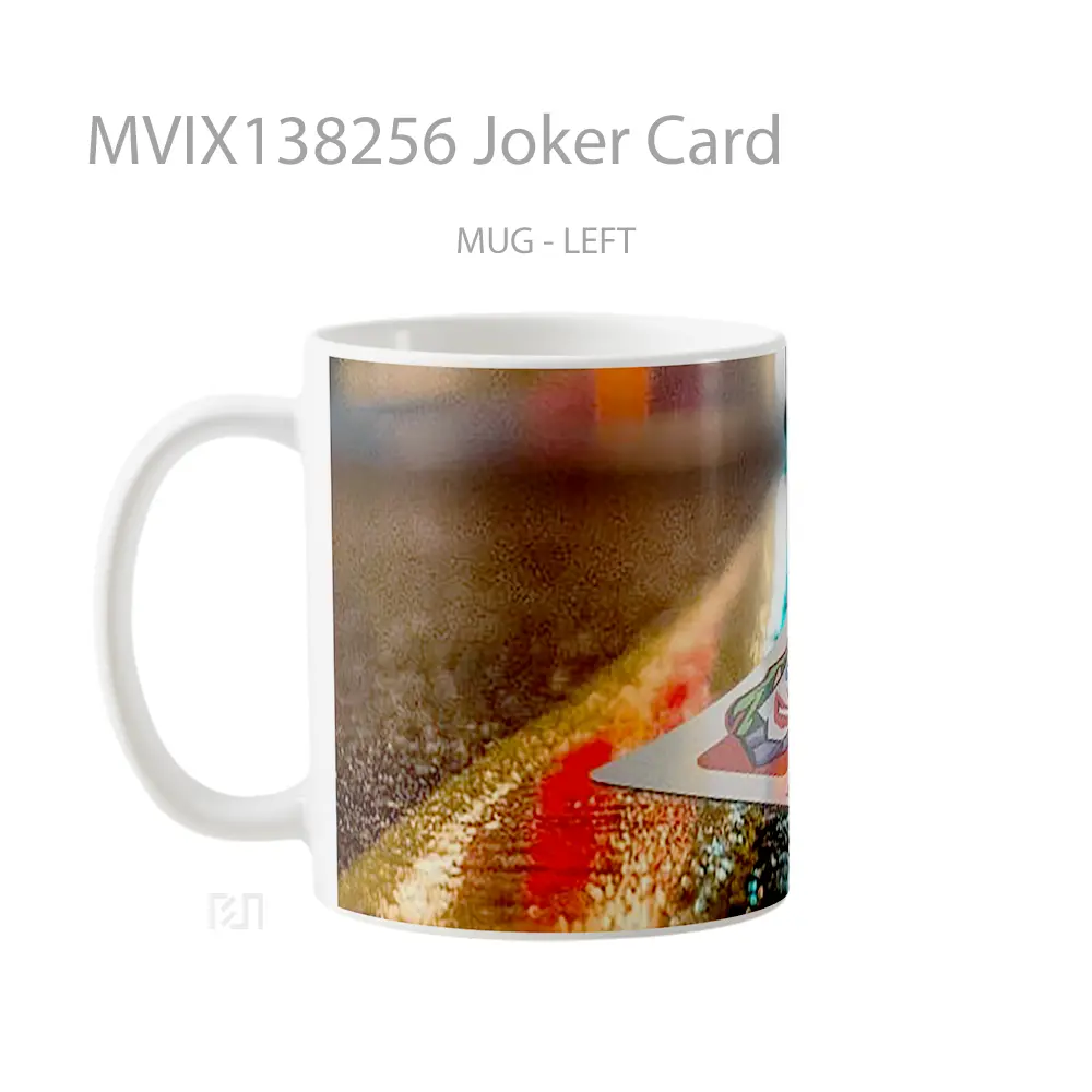 Mug Joker Card Gelas Superhero - All-side / Desain