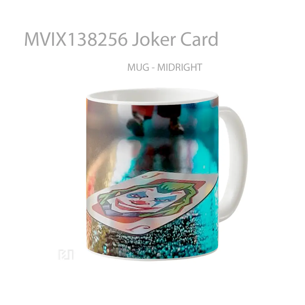 Mug Joker Card Gelas Superhero - All-side / Desain