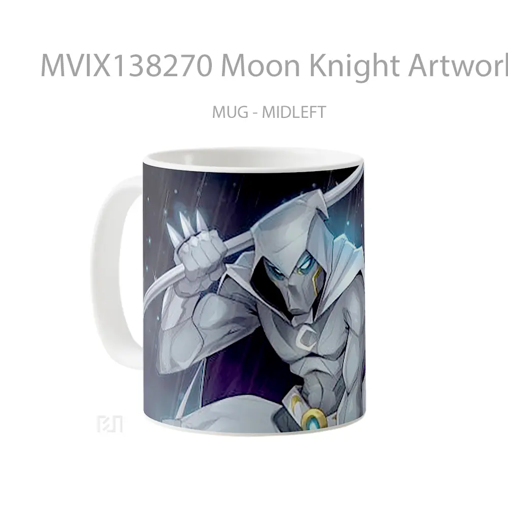 Mug Moon Knight Artwork Gelas Seni Modern - All-side / Desain