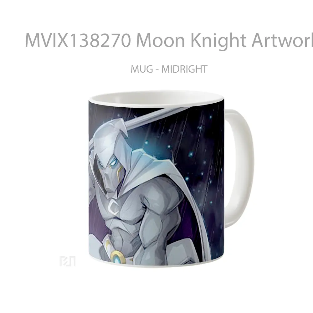 Mug Moon Knight Artwork Gelas Seni Modern - All-side / Desain
