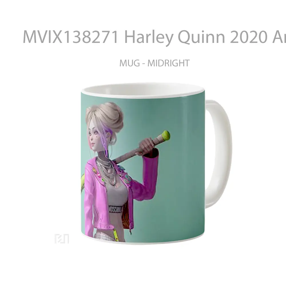 Mug Harley Quinn 2020 Artwork Gelas Seni Modern - All-side / Desain