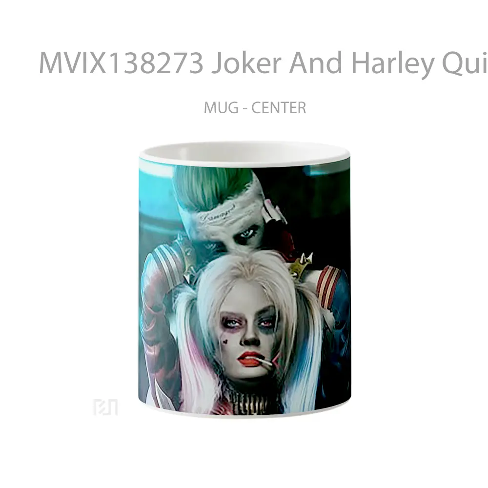 Mug Joker And Harley Quinn Fanart V1 Gelas Superhero