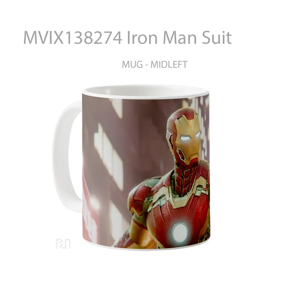Mug Iron Man Suit Gelas Superhero - All-side / Desain