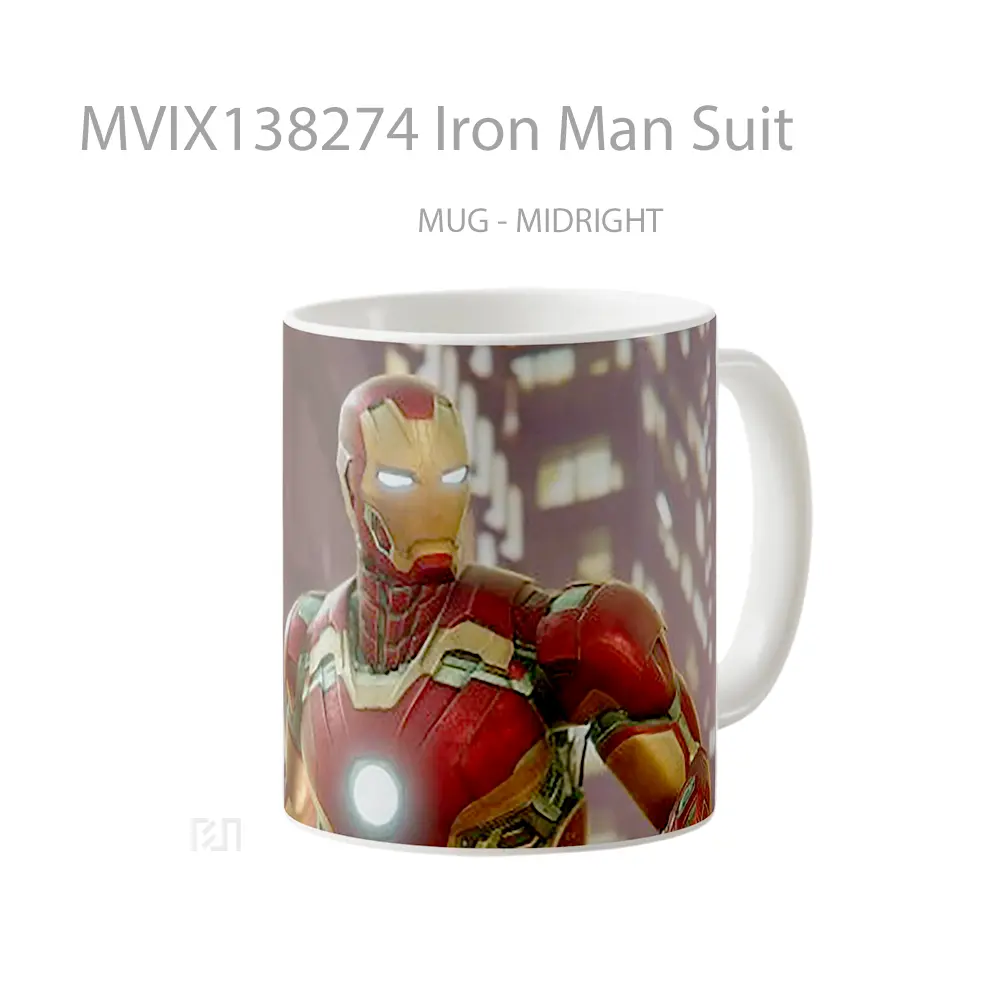 Mug Iron Man Suit Gelas Superhero - All-side / Desain