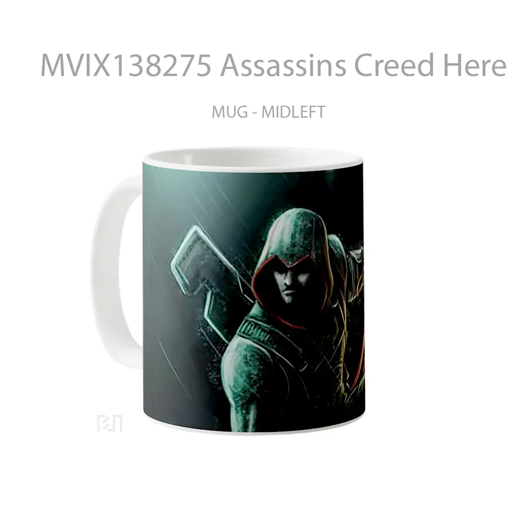 Mug Assassins Creed Hereafter Cangkir Gamer - All-side / Desain