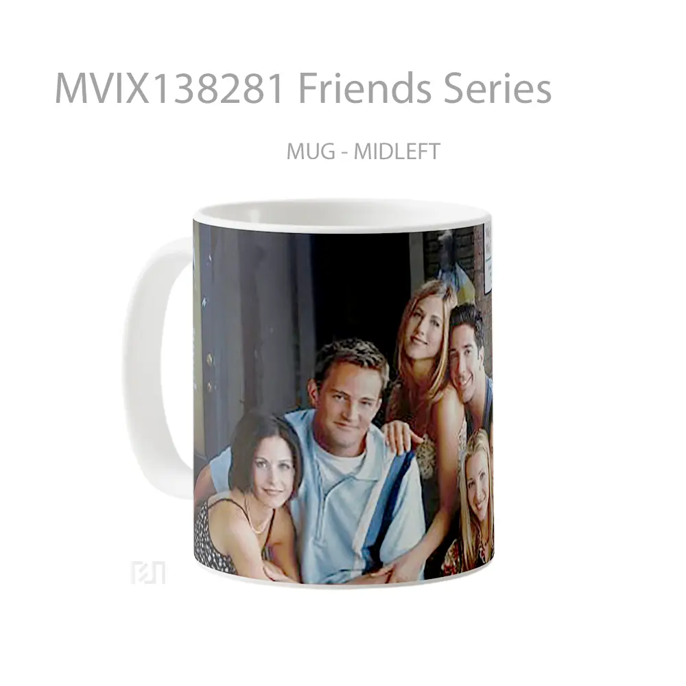 Mug Friends Series Gelas Keramik Unik - All-side / Desain
