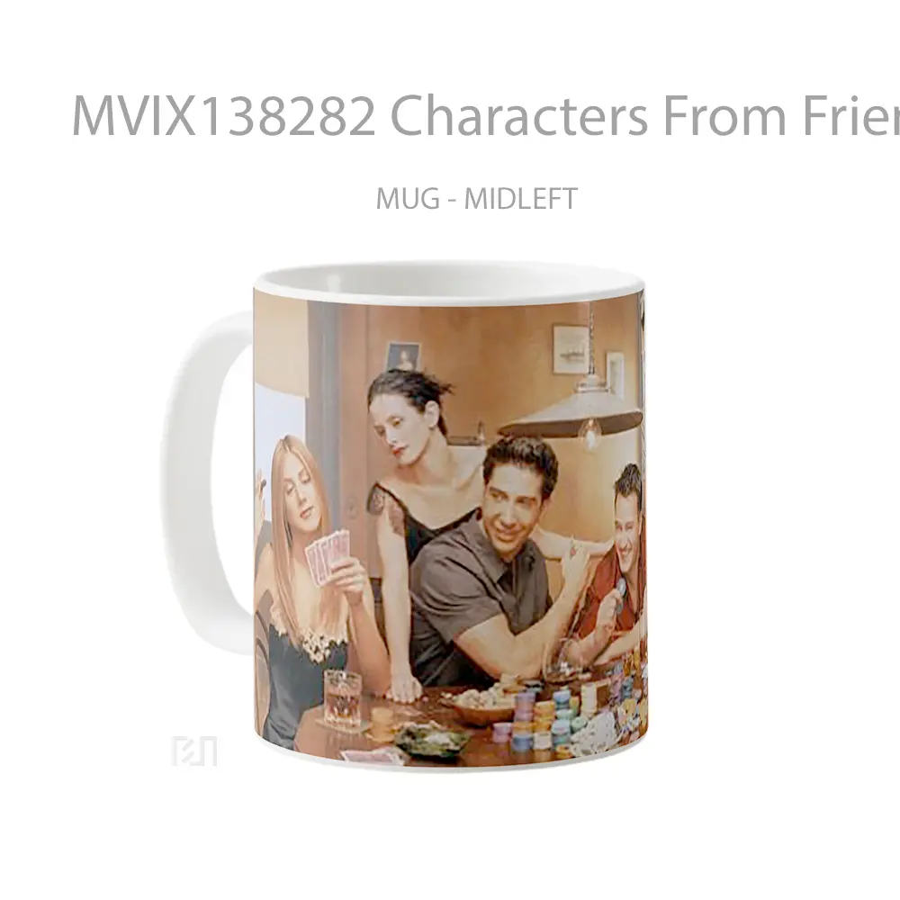 Mug Characters From Friends Gelas Keramik Unik - All-side / Desain