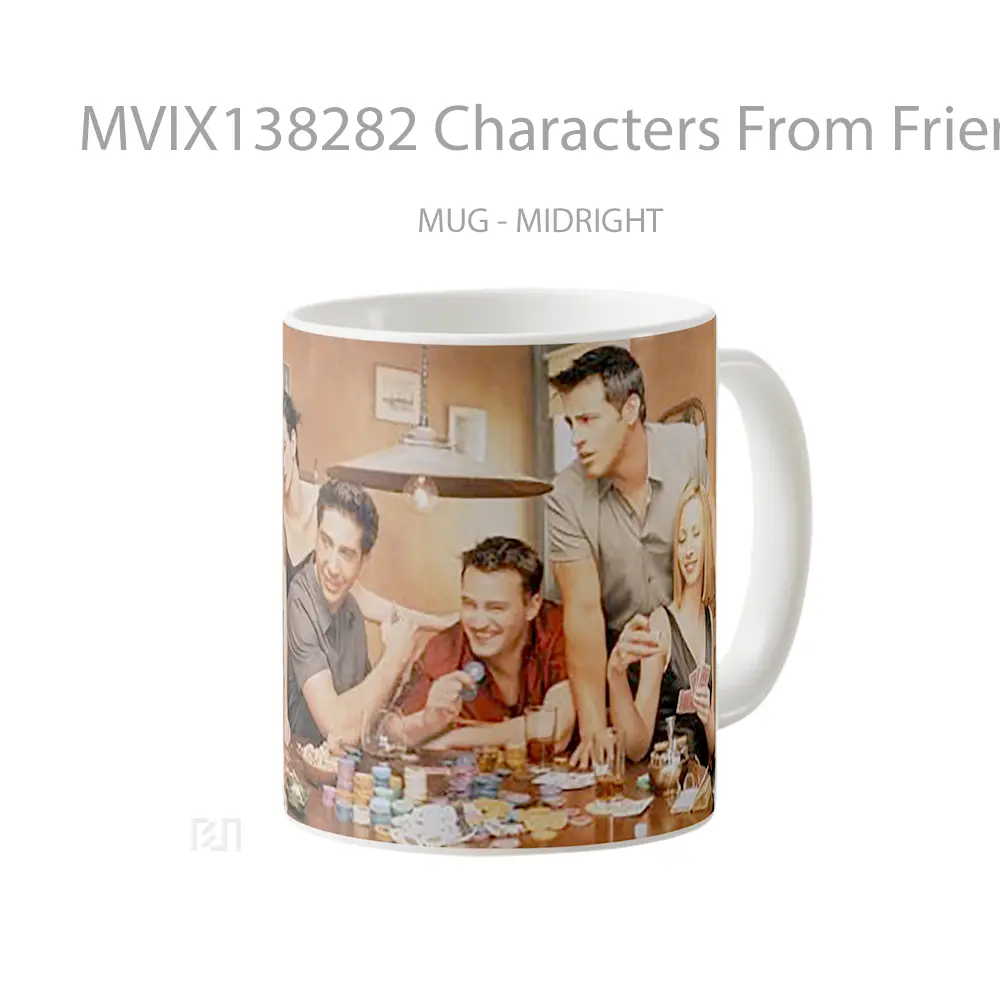 Mug Characters From Friends Gelas Keramik Unik - All-side / Desain