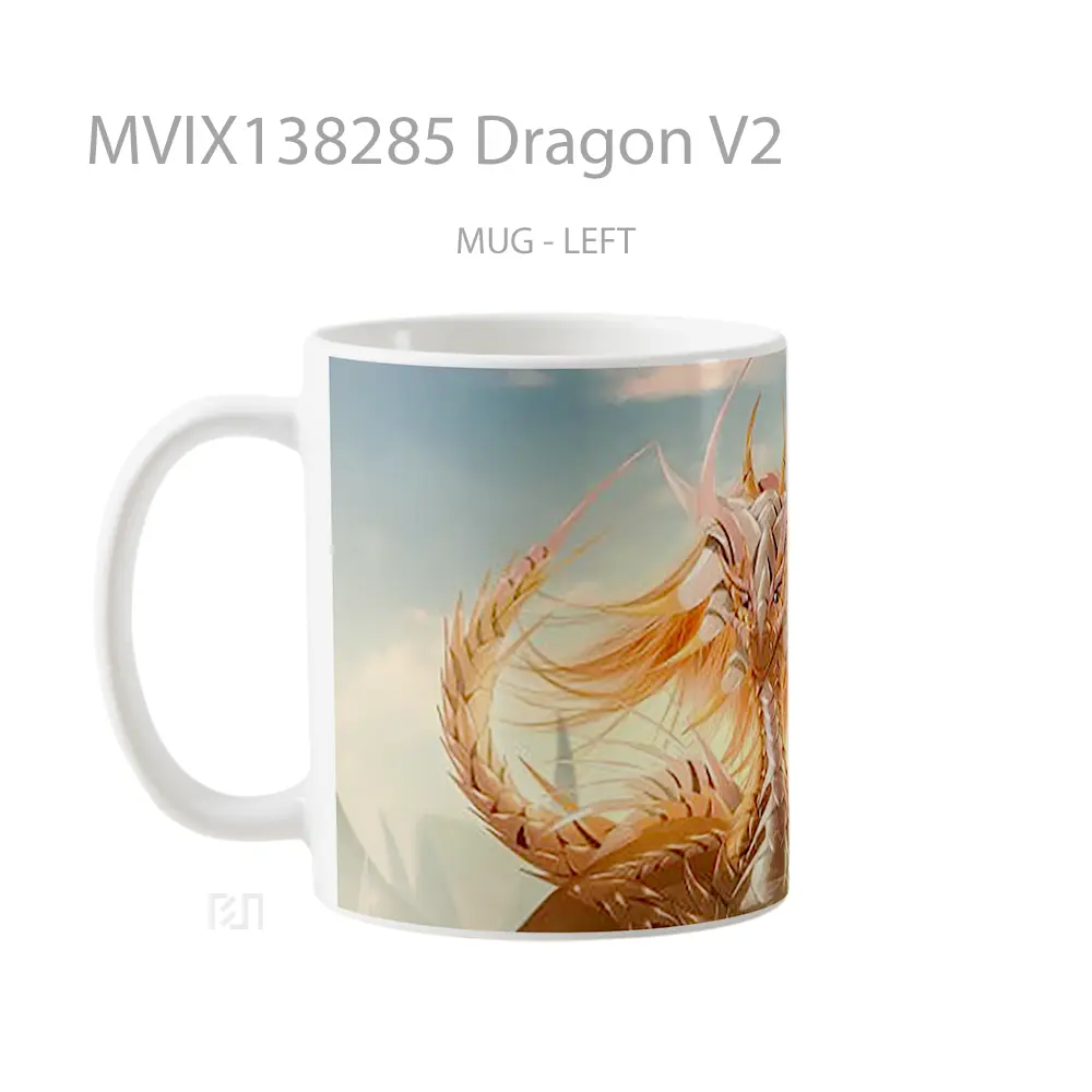 Mug Dragon V2 Gelas Fantasi - All-side / Desain