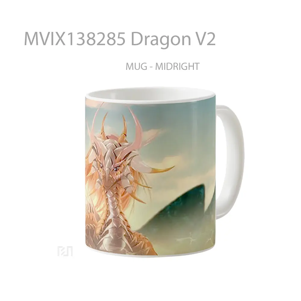 Mug Dragon V2 Gelas Fantasi - All-side / Desain