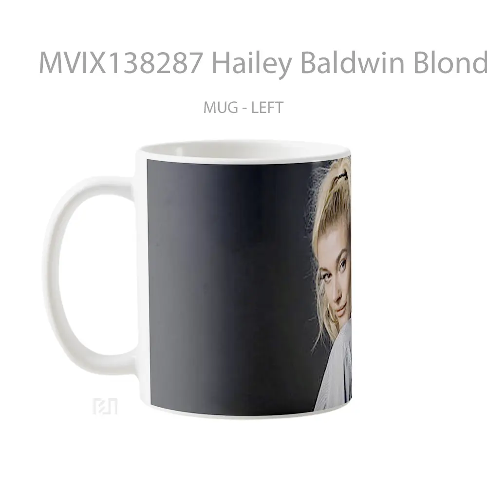 Mug Hailey Baldwin Blonde Gelas Keramik Unik - All-side / Desain