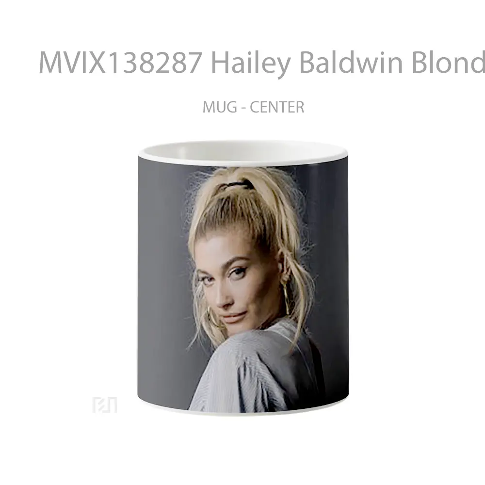 Mug Hailey Baldwin Blonde Gelas Keramik Unik