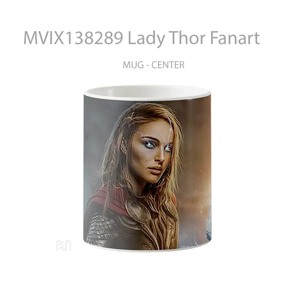 Mug Lady Thor Fanart Gelas Superhero