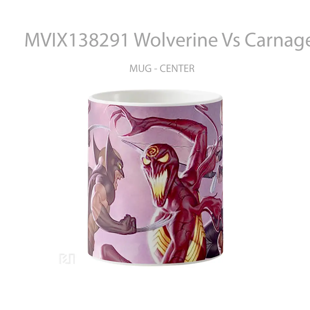 Mug Wolverine Vs Carnage Gelas Superhero