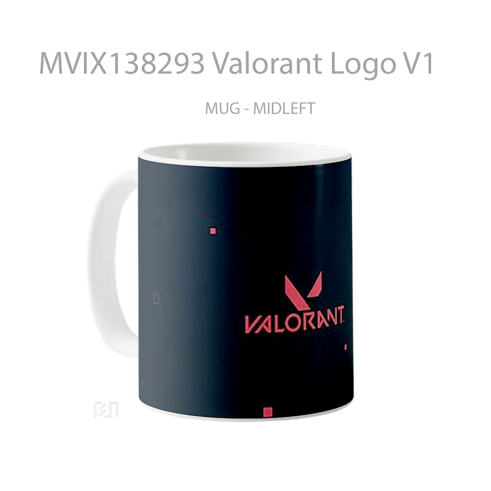 Mug Valorant Logo V1 Cangkir Gamer - All-side / Desain