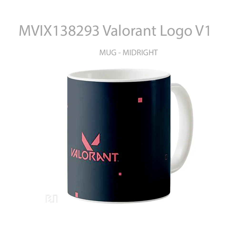 Mug Valorant Logo V1 Cangkir Gamer - All-side / Desain