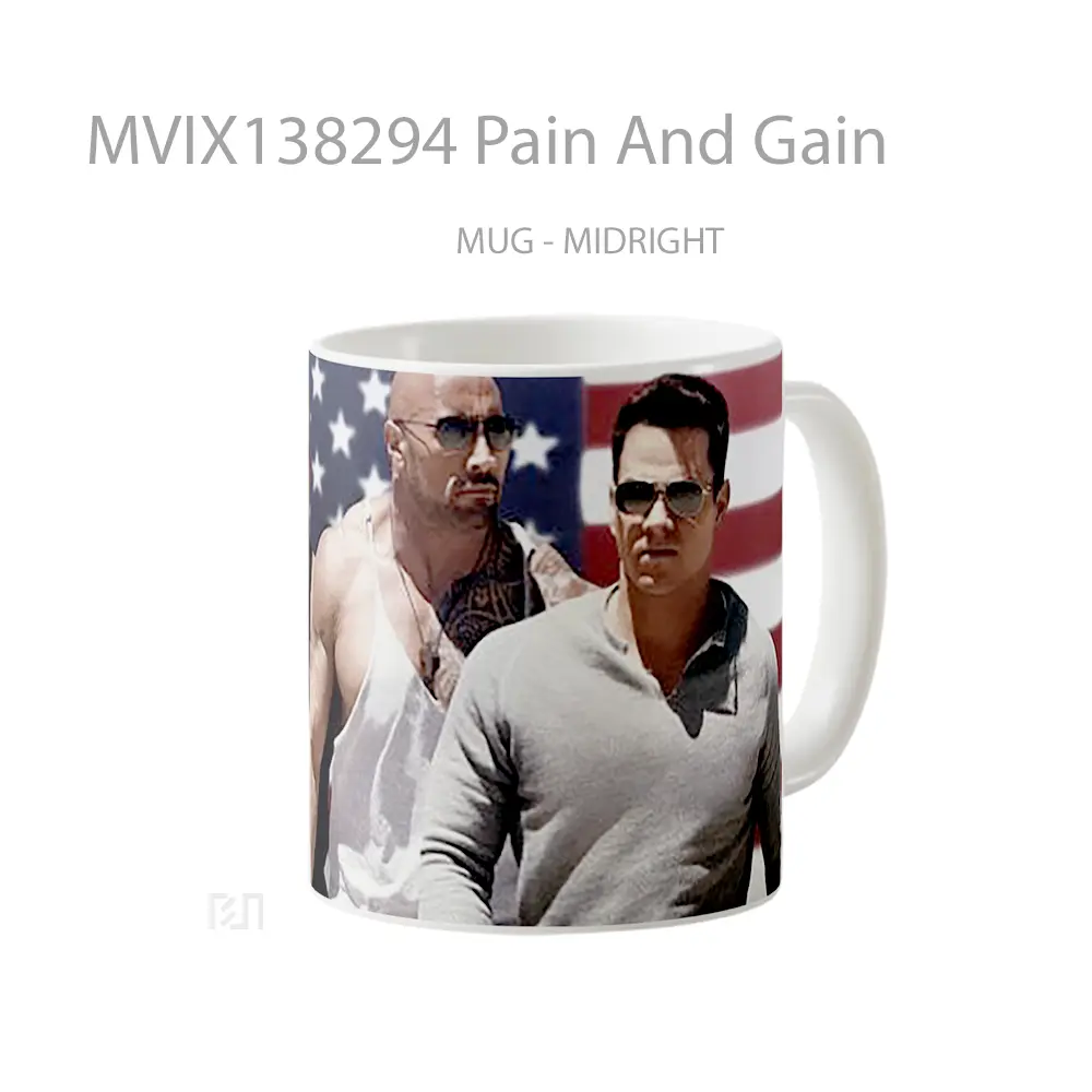 Mug Pain And Gain Gelas Keramik Unik - All-side / Desain