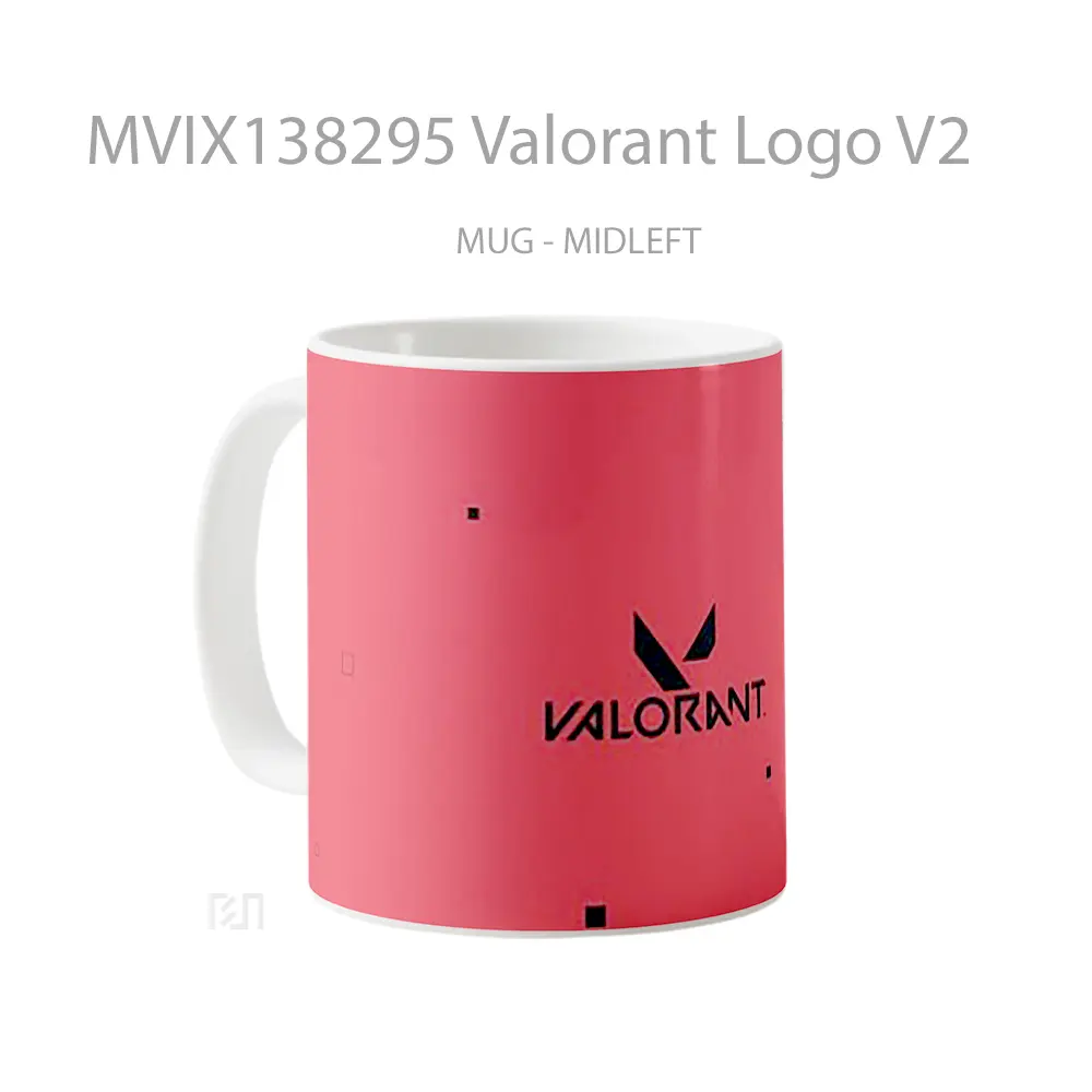 Mug Valorant Logo V2 Cangkir Gamer - All-side / Desain