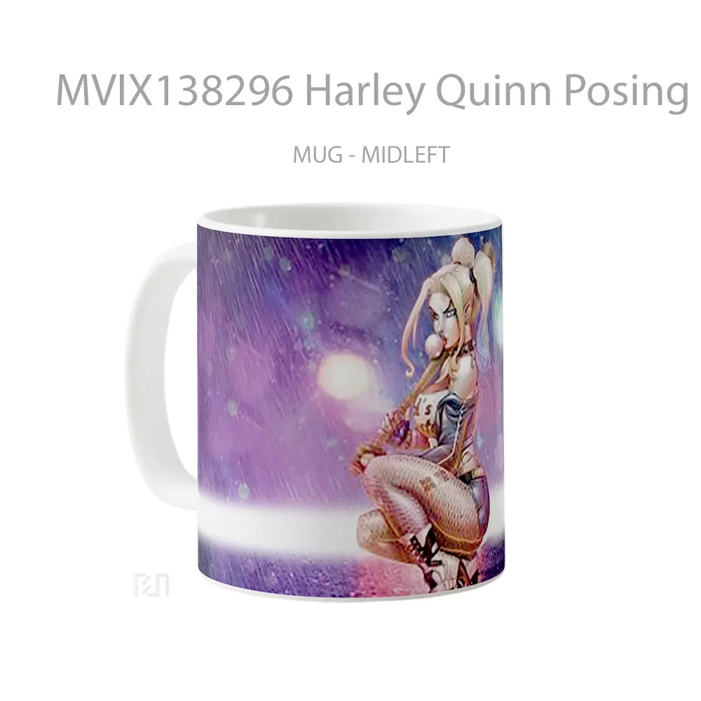 Mug Harley Quinn Posing Gelas Keramik Unik - All-side / Desain