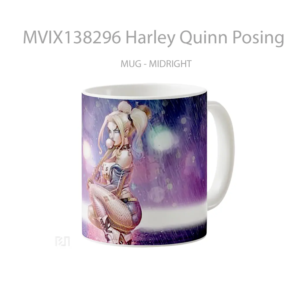 Mug Harley Quinn Posing Gelas Keramik Unik - All-side / Desain