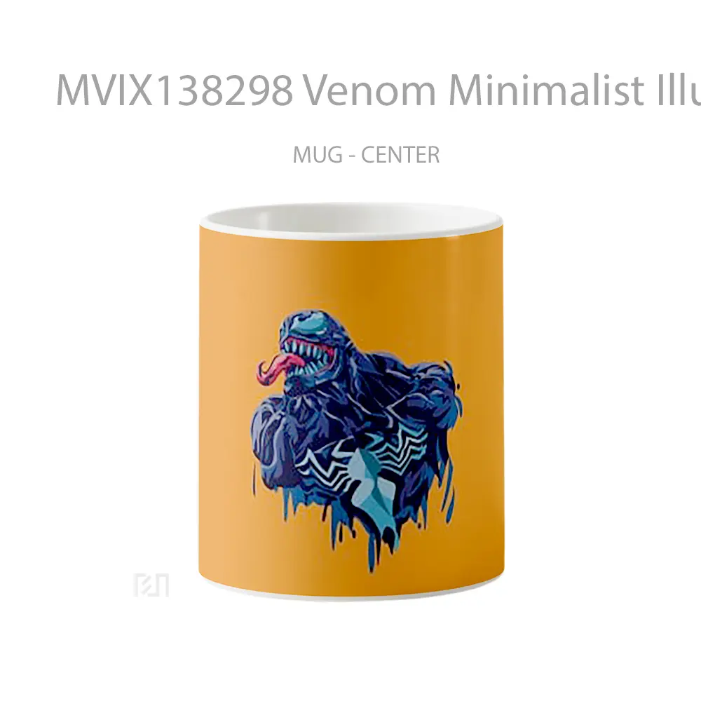 Mug Venom Minimalist Illustration V2 Gelas Superhero