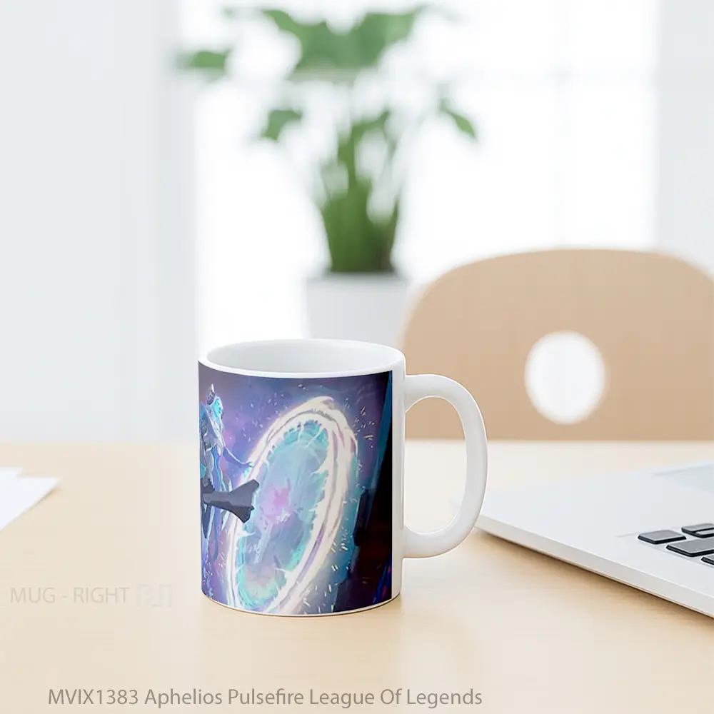 Mug Aphelios Pulsefire League Of Legends Cangkir Gamer - All-side / Desain
