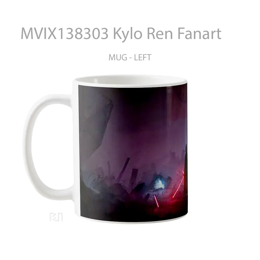 Mug Kylo Ren Fanart Gelas Keramik Unik - All-side / Desain