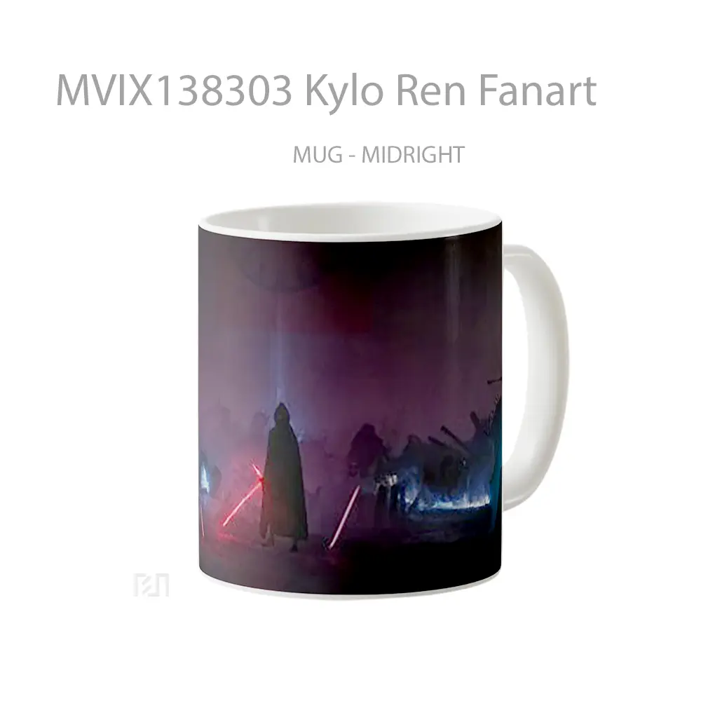 Mug Kylo Ren Fanart Gelas Keramik Unik - All-side / Desain