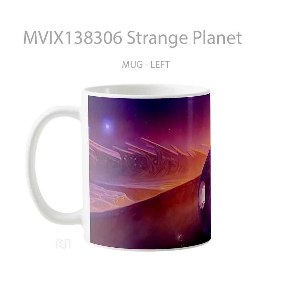 Mug Strange Planet Gelas Astronomi - All-side / Desain