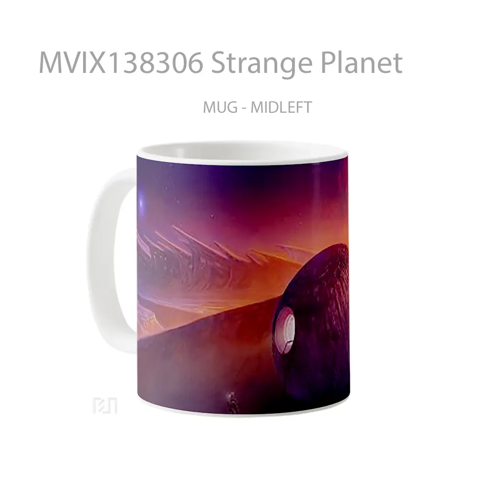 Mug Strange Planet Gelas Astronomi - All-side / Desain