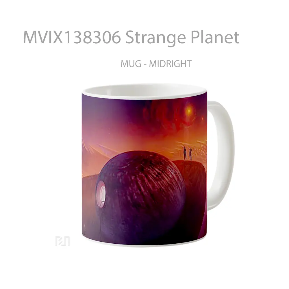 Mug Strange Planet Gelas Astronomi - All-side / Desain