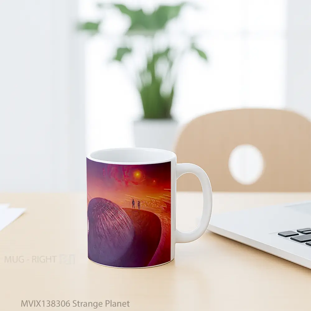 Mug Strange Planet Gelas Astronomi - All-side / Desain