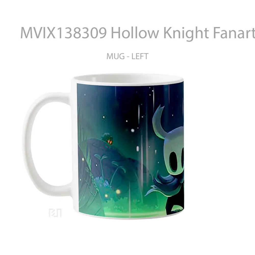 Mug Hollow Knight Fanart Gelas Fantasi - All-side / Desain