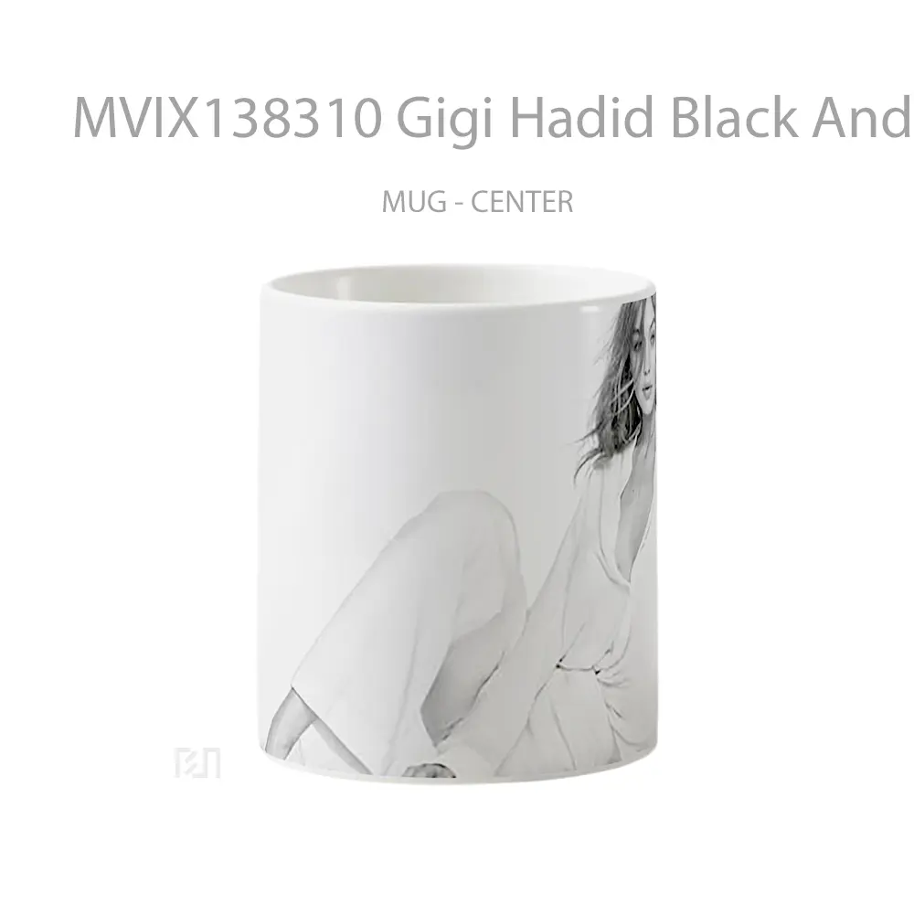 Mug Gigi Hadid Black And White Gelas Keramik Unik