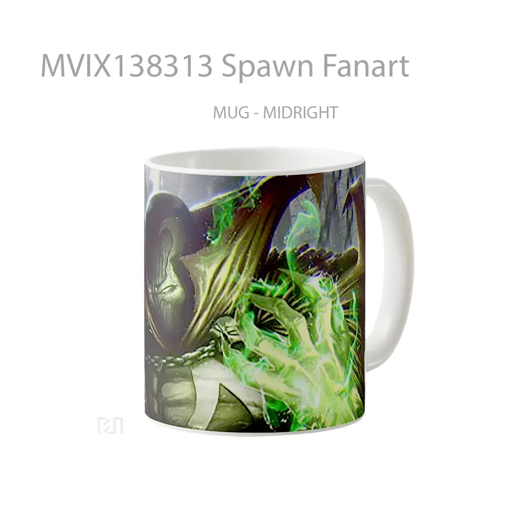 Mug Spawn Fanart Gelas Keramik Unik - All-side / Desain
