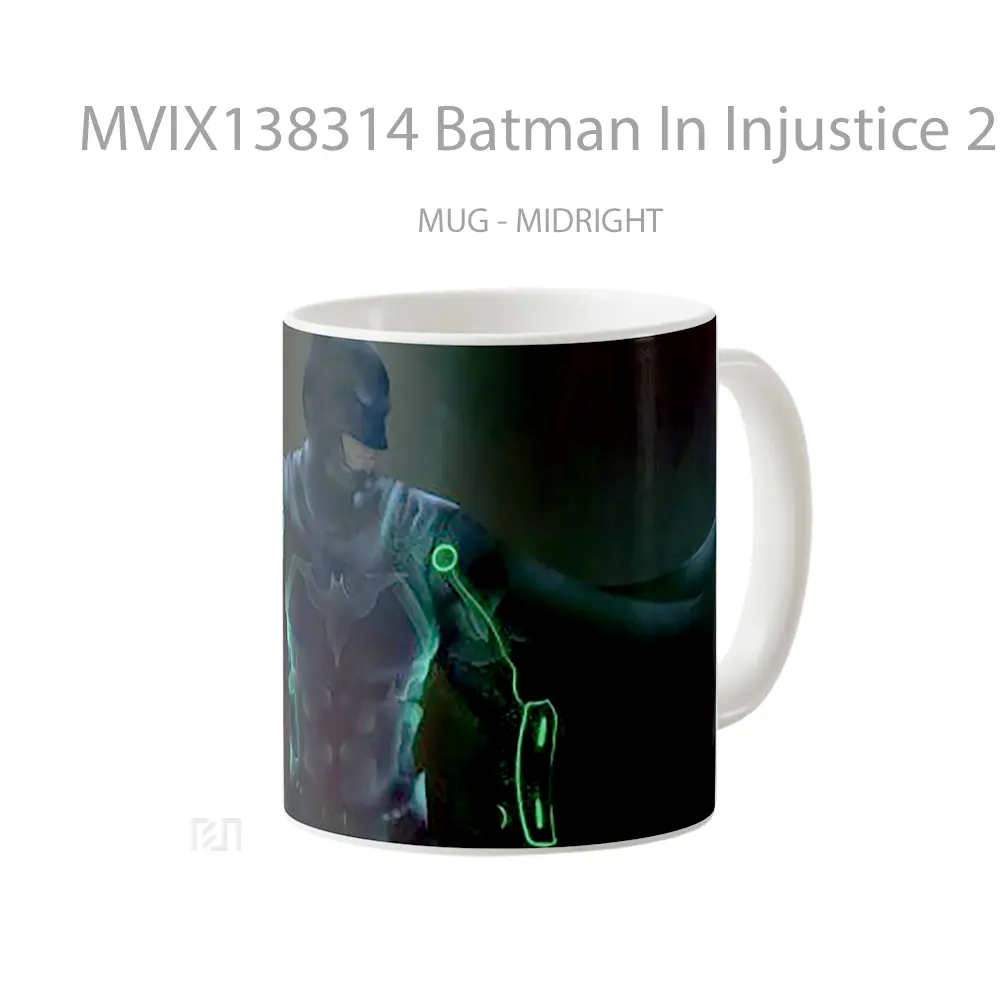 Mug Batman In Injustice 2 Gelas Superhero - All-side / Desain