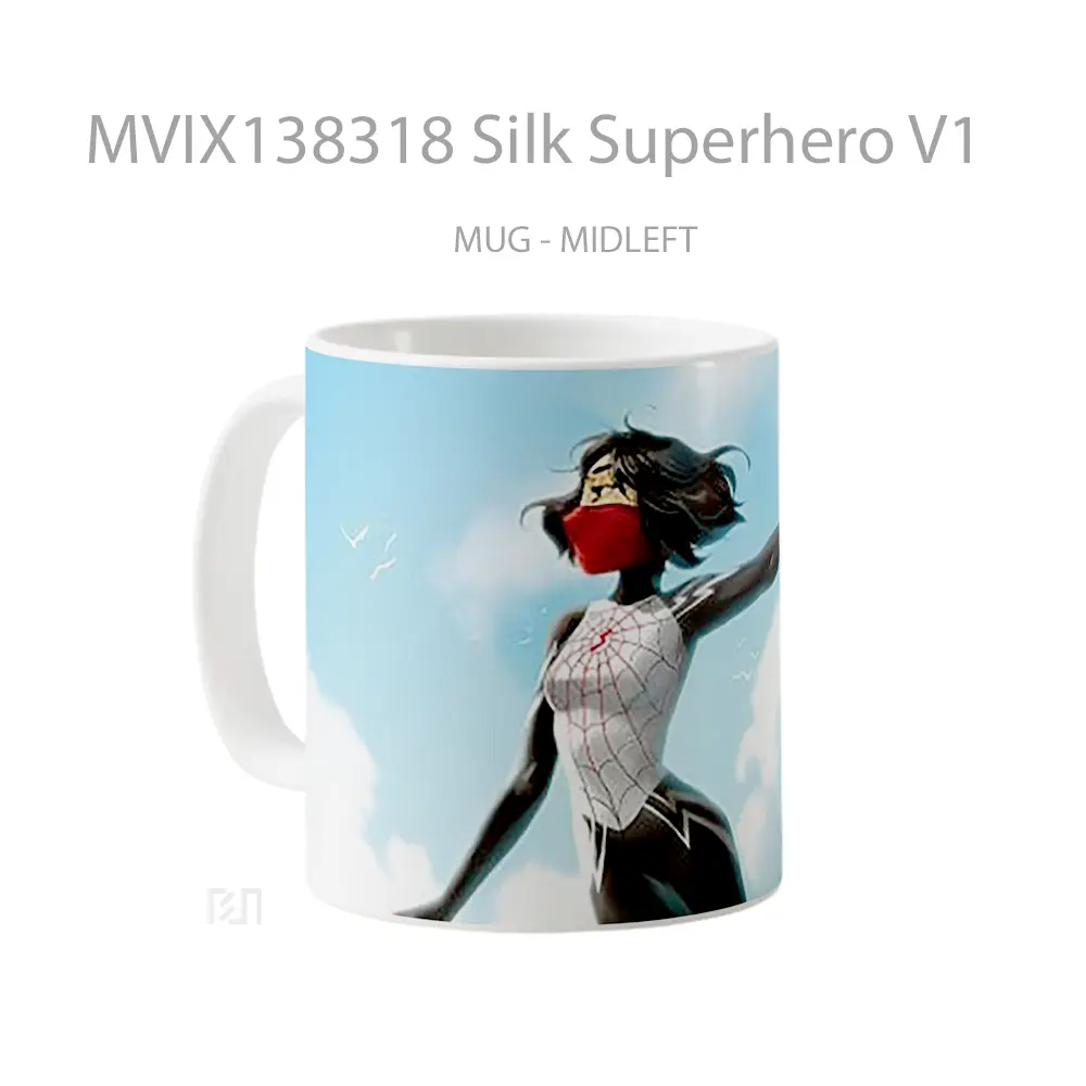 Mug Silk Superhero V1 Gelas Superhero - All-side / Desain