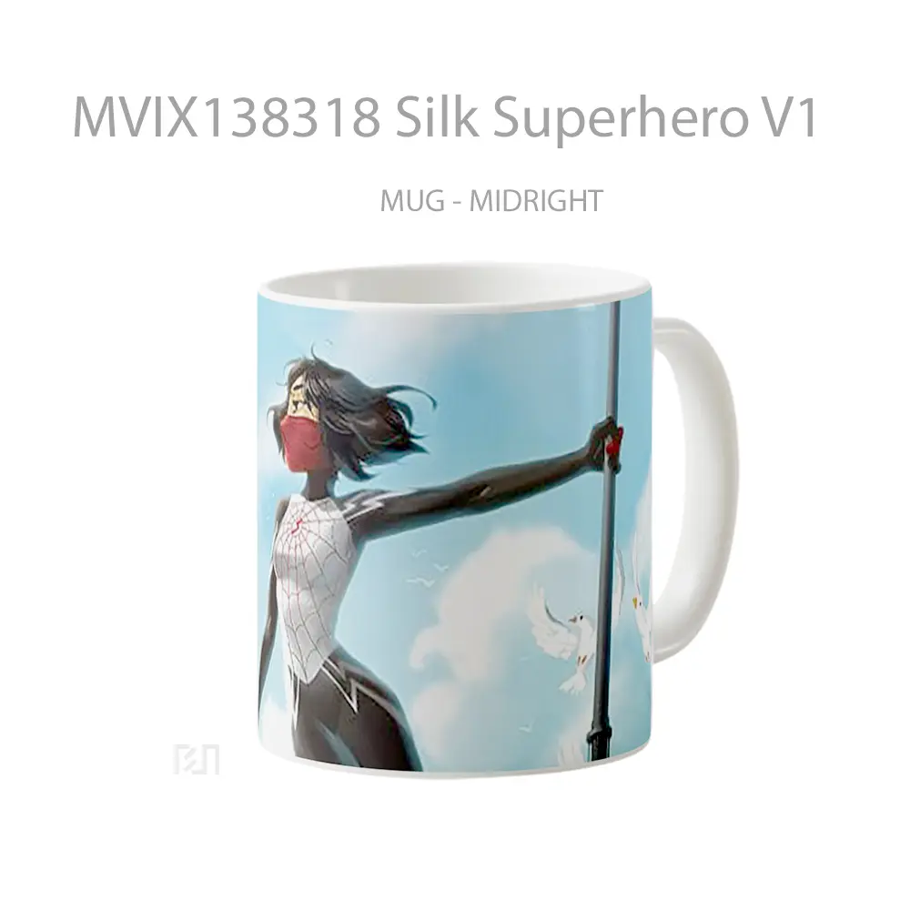 Mug Silk Superhero V1 Gelas Superhero - All-side / Desain