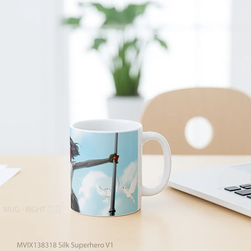 Mug Silk Superhero V1 Gelas Superhero - All-side / Desain