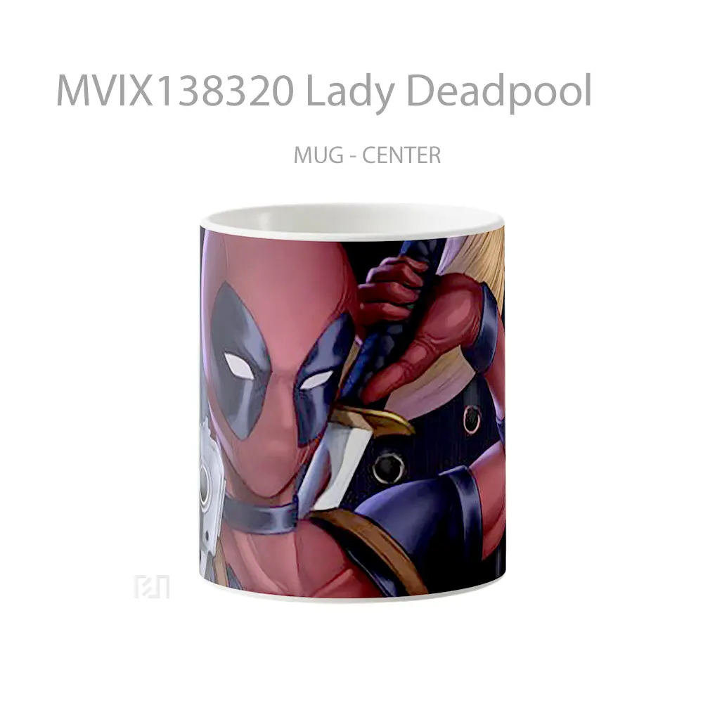 Mug Lady Deadpool Gelas Superhero